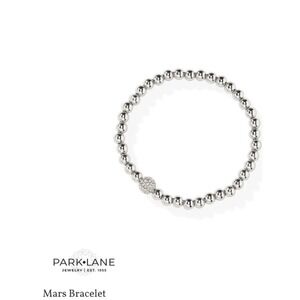 Park Lane "Mars" Silver Bead Bracelet